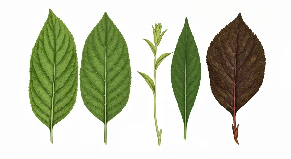 Comparaison visuelle des symptômes d'une plante d'intérieur en bonne santé et d'une plante trop ou pas assez arrosée.