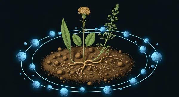 Illustration de l'humidité dans un substrat pour la santé des plantes.